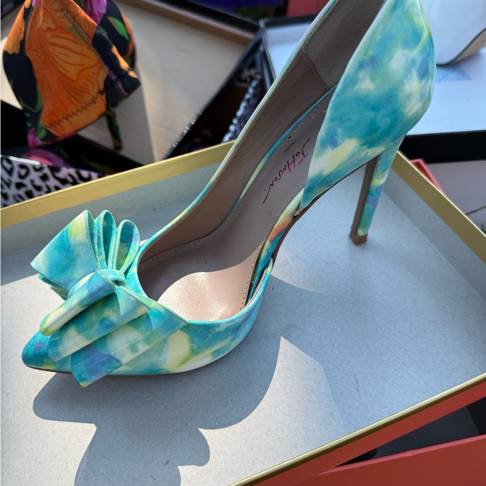 Betsey Johnson Multicolor Heels with Bow